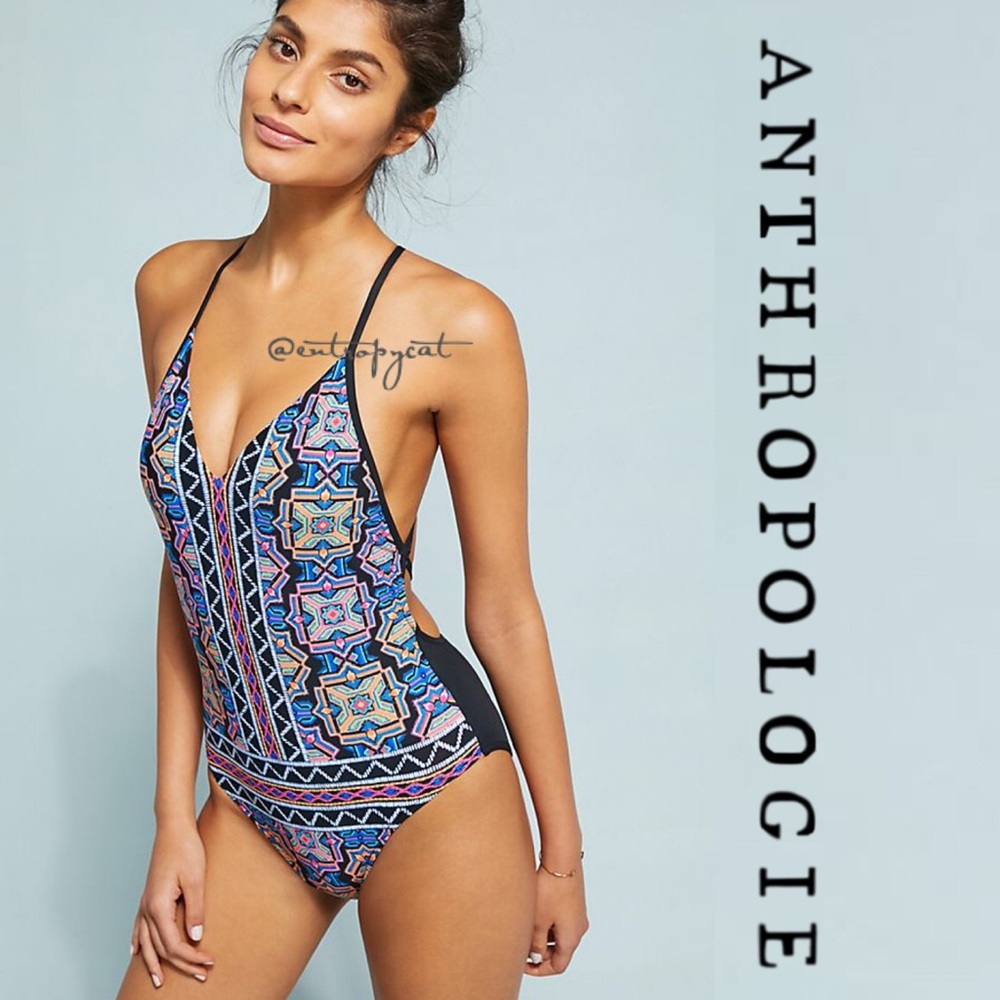 NWT Anthropologie Sun Temple One Piece